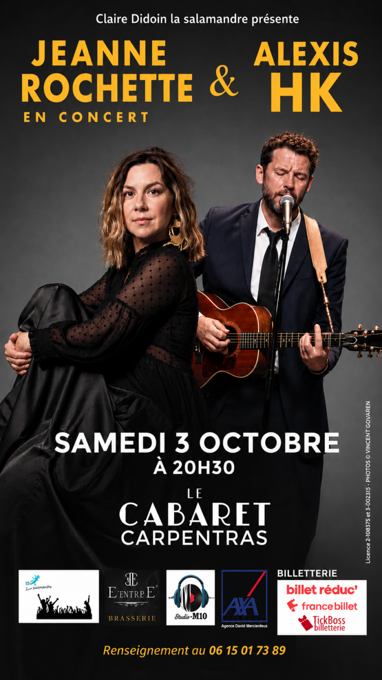 Jeanne Rochette et Alexis HK partagent la scène à Carpentras!